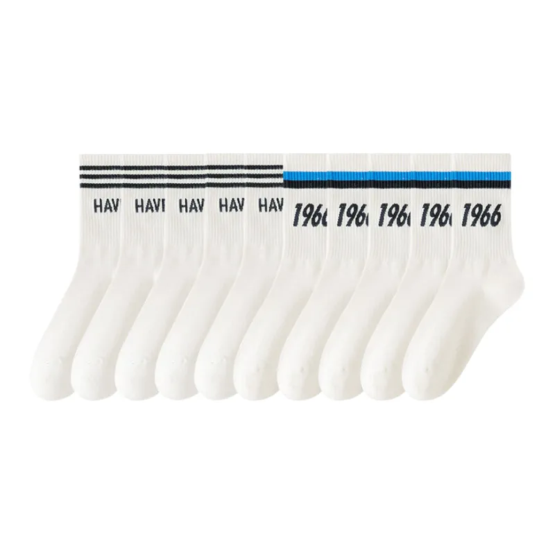 Lan Miao Mid Calf Socks Women's 10 Pack-5