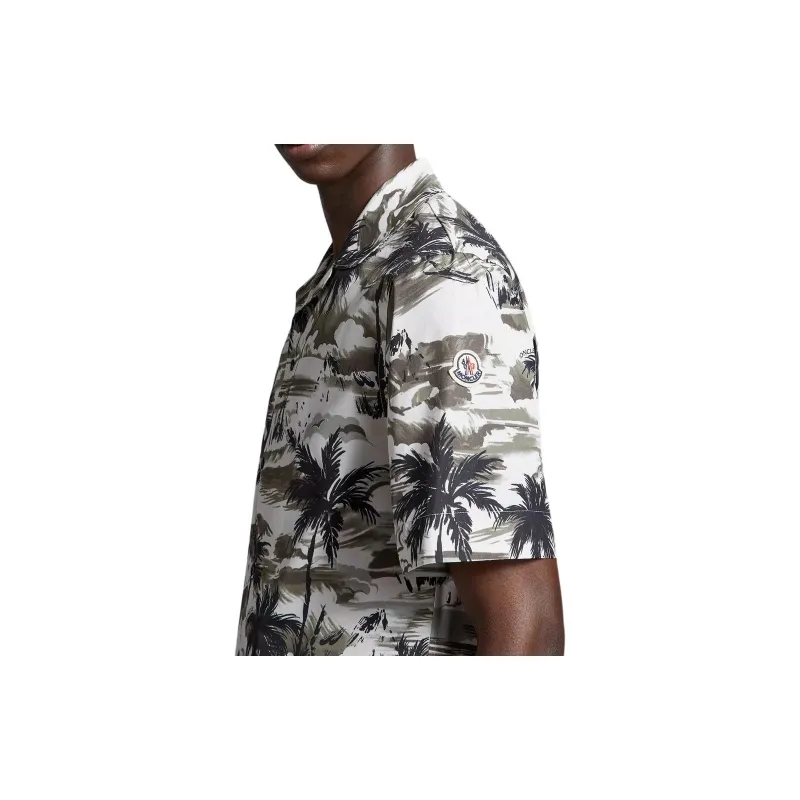 Moncler Graphic Printed Short Sleeved Shirt-4