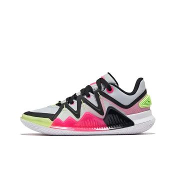Erke Fearless EP Cushioning Anti Rollover Anti Twist Low Top Basketball Shoes Men's Moonstone Gray Jet Black
