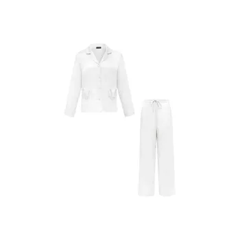 SILKY MIRACLE FW23 Pajama Set Women's White