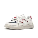 Beige/Red
