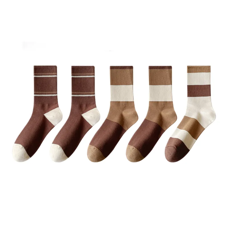 Lan Miao Mid Calf Socks Women's 5 Pack-3