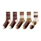 2 Dark Brown & 2 Light Coffee Multicolor & 1 Beige Coffee Multicolor