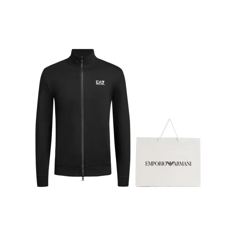 EMPORIO ARMANI Zip Up High Neck Sweatshirt-8