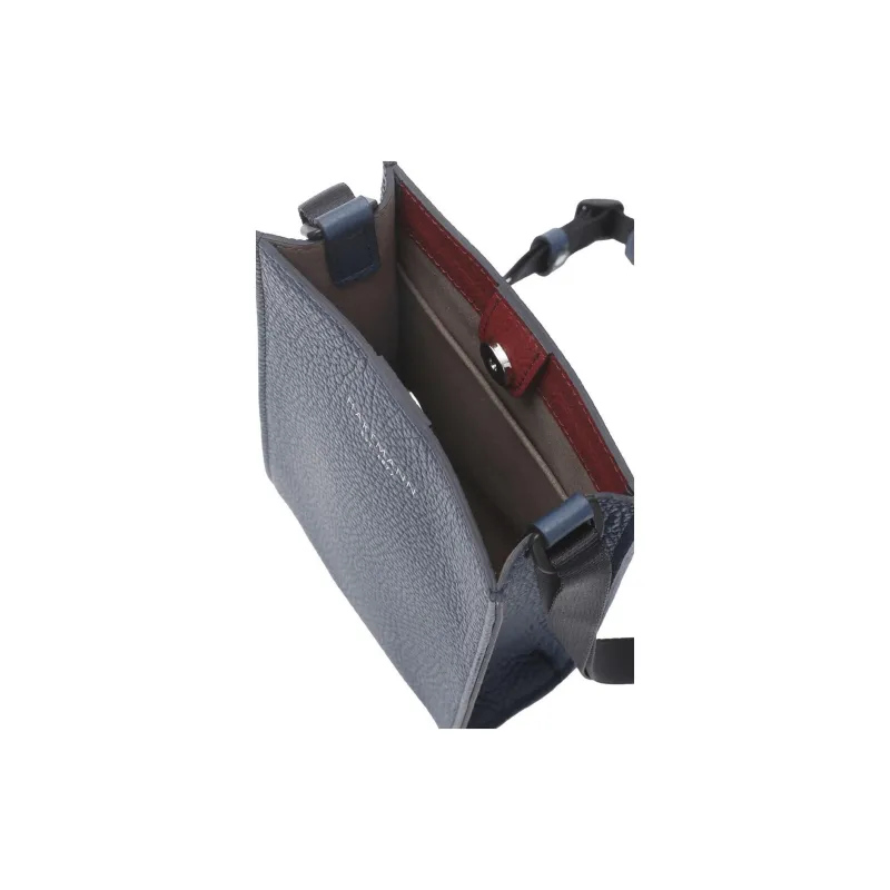 SAMSONITE Cow Leather Shoulder Bag Crossbody Bag Mini Unisex Blue & Red-4
