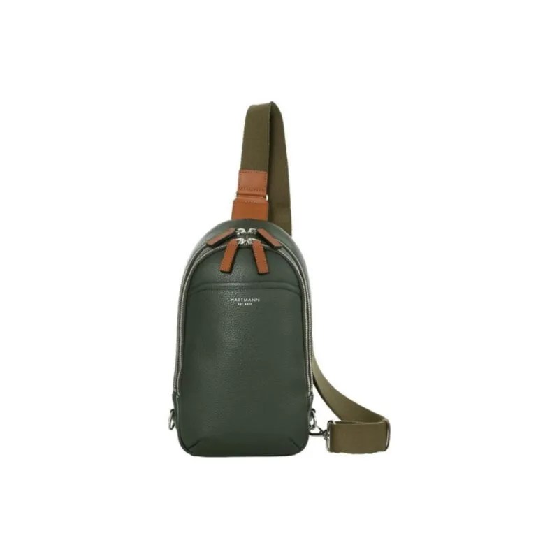 SAMSONITE Cow Leather Sling Bags Crossbody Bags Unisex Dark Green-0