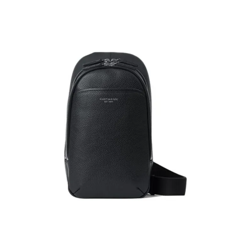 SAMSONITE Cow Leather Sling Bags Crossbody Bags Unisex Black-0