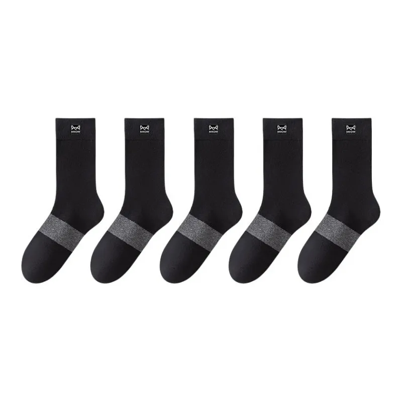MIIOW Mid Calf Socks Men's 5 Pack-2