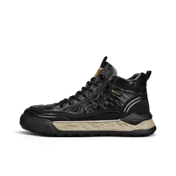 Wooden Rabbit Cushioning, Slip Resistant, And Abrasion Resistant Mid Top Casual Shoes Men's