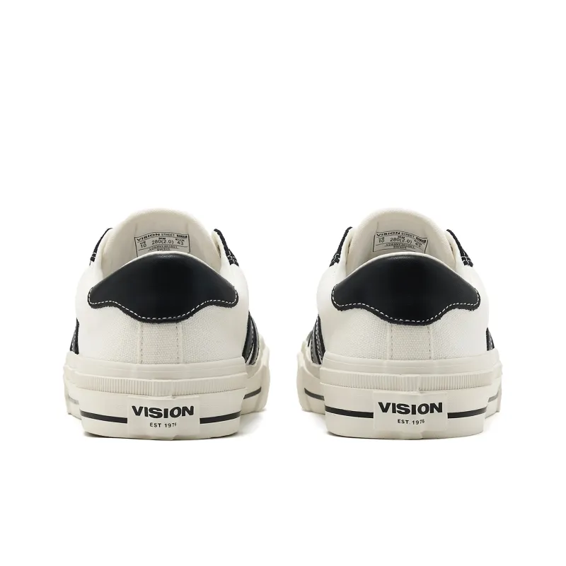 Vision Street Wear V76 Low Top Skateboard Shoes Unisex White-4