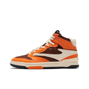 Erke Single 3.0 Wear Resistant Slip Resistant High Top Skateboard Shoes Men's Mocha Brown Mandarin