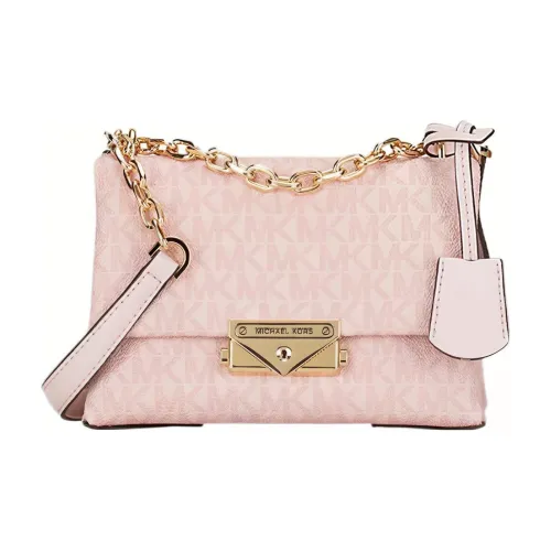 MICHAEL KORS Cece Canvas With Leather Shoulder Bag Small Size Women's Pink