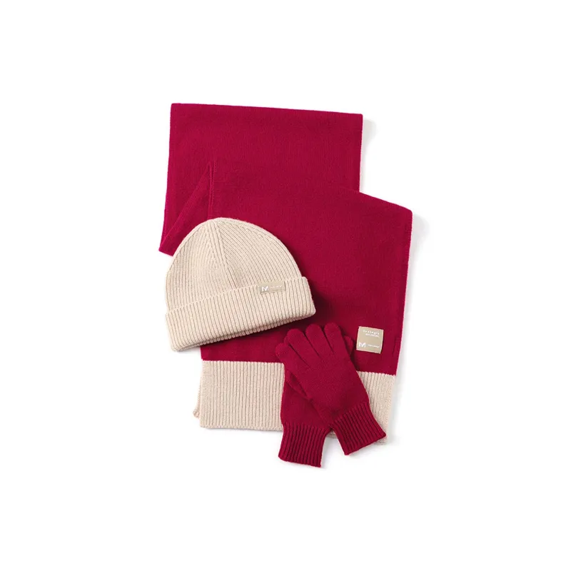 JIUMU Sheep Wool Knit Scarves Women's-4