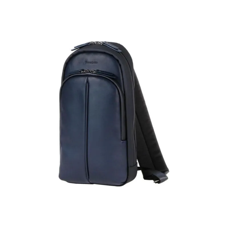 SAMSONITE Leather Sling Bags Crossbody Bags Unisex Marine Blue-1