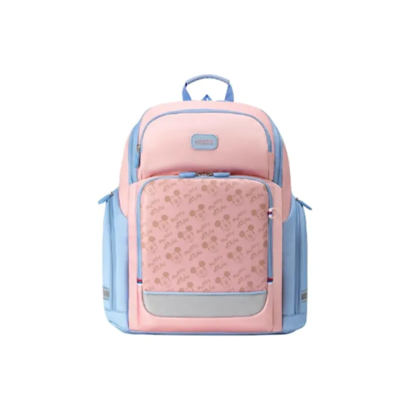 AMERICAN TOURISTER PU Backpack Kids' Orange Pink/Gray Blue-0