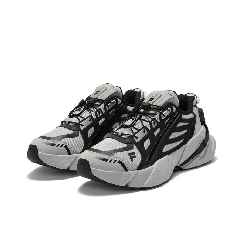 FILA FUSION TI 22 Slip Resistant Low Top Casual Shoes Men's Gray Black-1