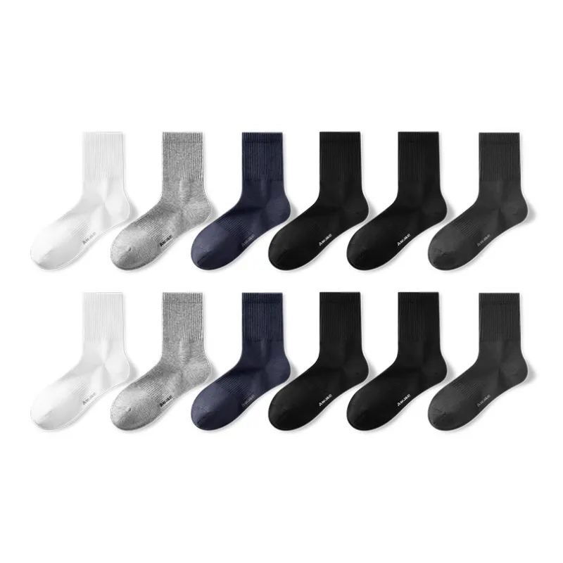 HLA Mid-Calf Socks Men's 6 Pack-7