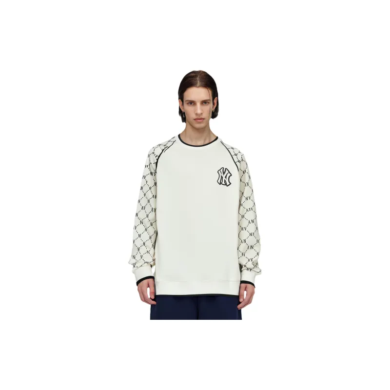 MLB Sweatshirt Fall Unisex Ecru-3