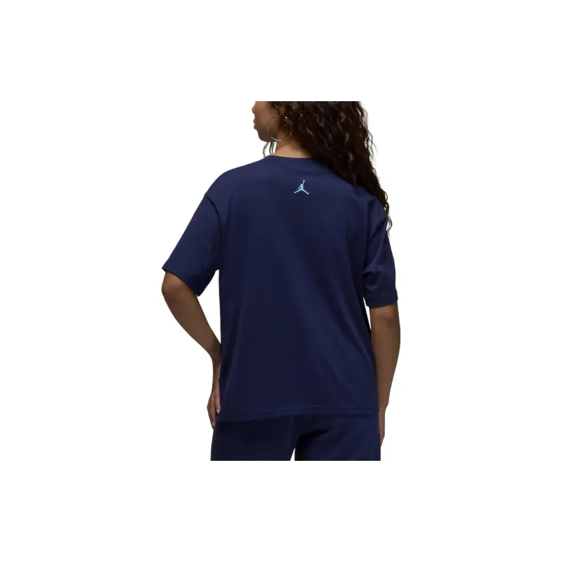 Jordan GRAPHIC T SHIRT T Shirt Women's Midnight Navy/Ice Blue-1