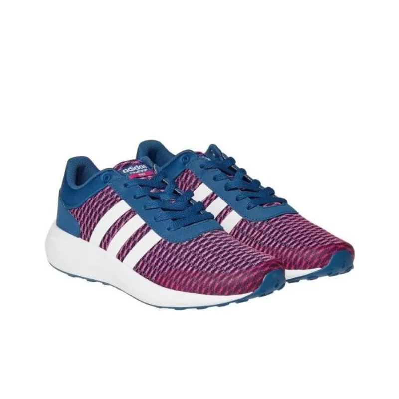 Adidas Cloudfoam Anti-Slip Wear-Resistant Low-Top Running Shoes Women's Red-3