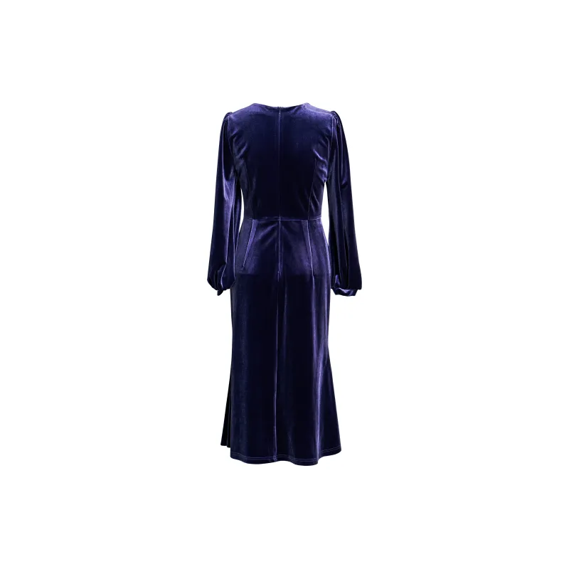 ROEYSHOUSE Long Sleeved Dresses Women's Blue-1