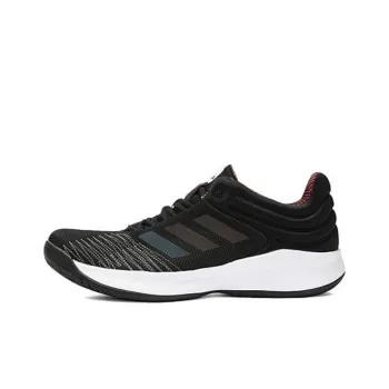Adidas Pro Spark Cushioning Wear Resistant Low Top Basketball Shoes Men's Black