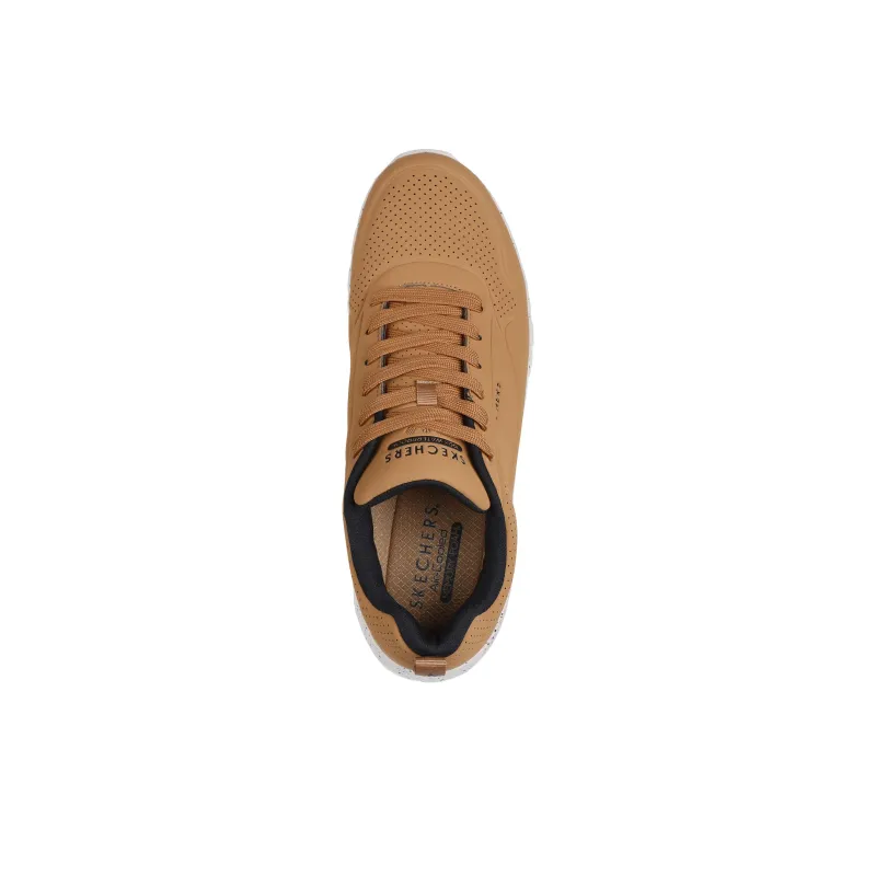 Skechers Street Water-Resistant Low-Top Casual Shoes Men's Brown-2