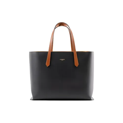 GIVENCHY Leather Tote Bag Shopping Bag Shoulder Bag Handbag Medium Size Women's Black/Brown