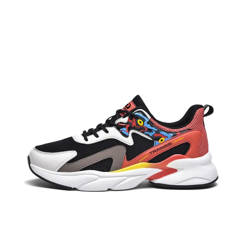 PALATIAL Cushioned Slip Resistant Abrasion Resistant Low Top Chunky Sneakers Men's-34