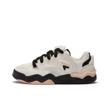 FILA FUSION KICKDX Slip Resistant Low Top Skateboard Shoes Women's White Black