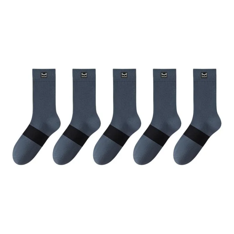 MIIOW Mid Calf Socks Men's 5 Pack-5