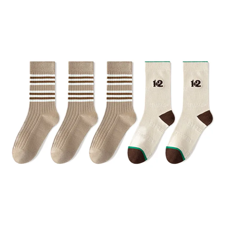 Lan Miao Mid Calf Socks Women's 5 Pack-6