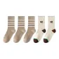 3 Light Coffee Stripes+2 Beige