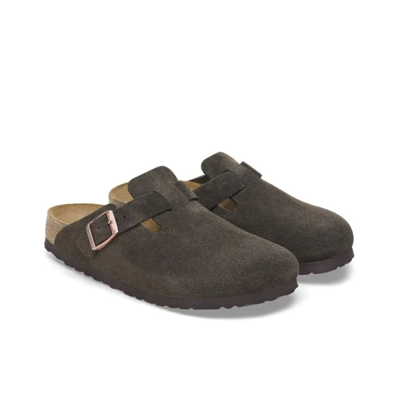 Birkenstock Boston EVA Abrasion Resistant Wrap toe Slippers Unisex Mocha Regular-2
