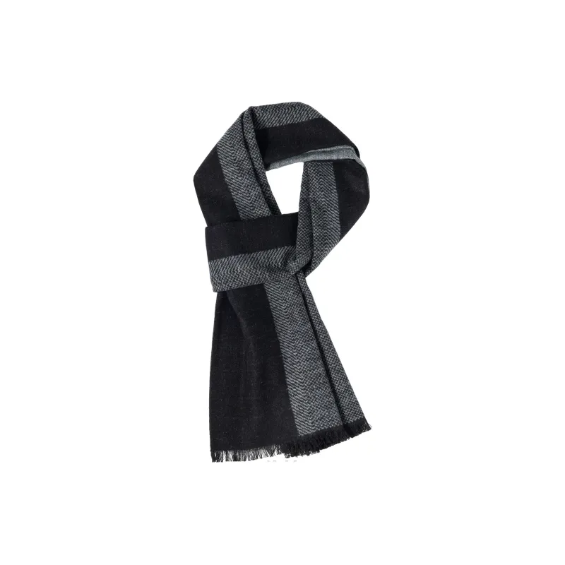 Shanghai Story 100% Mulberry Silk Knit Scarves Men's Multiple Colors-12