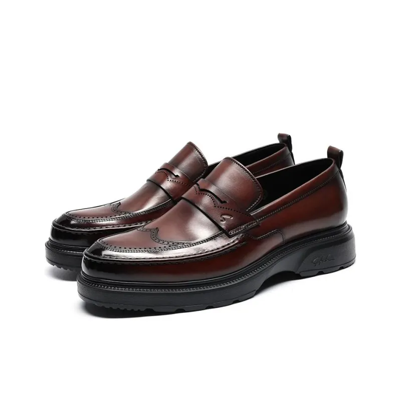 Satchi Loafers Men Brown-2