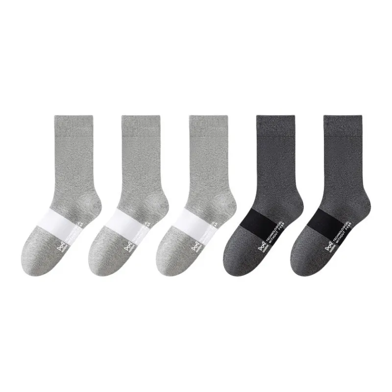 MIIOW Knee High Socks Men's 5 Pack-12