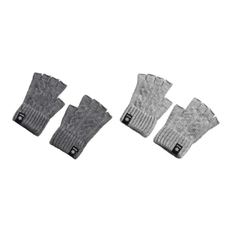 PEAK Acrylic Knit Gloves Unisex Black-5