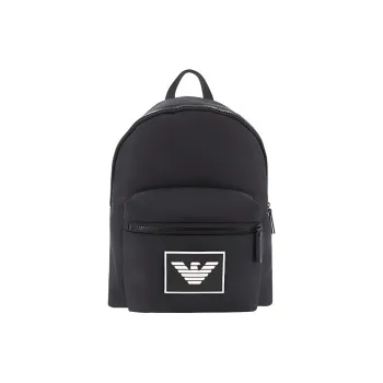 EMPORIO ARMANI Fabric Backpack Men's Black