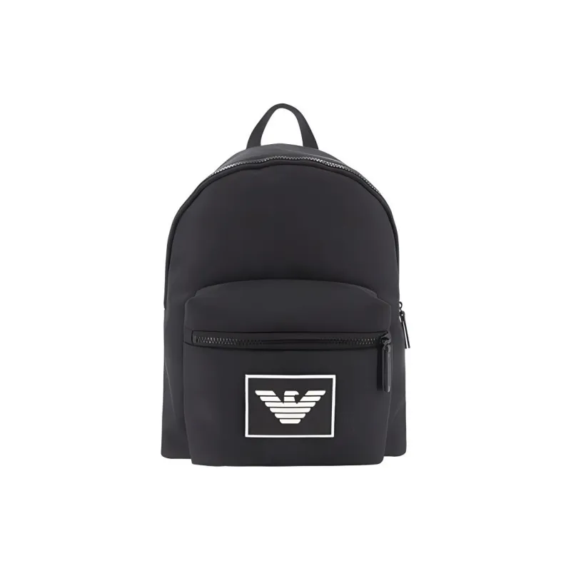 EMPORIO ARMANI Fabric Backpack Men's Black-0
