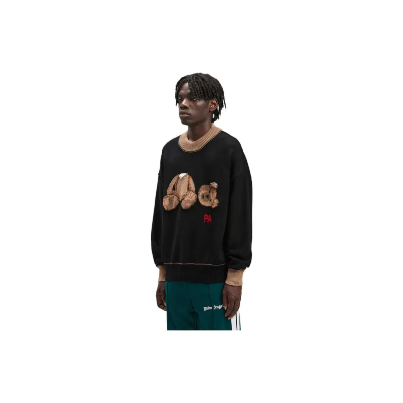 PALM ANGELS Palm Bear Wool Knit Sweater-3