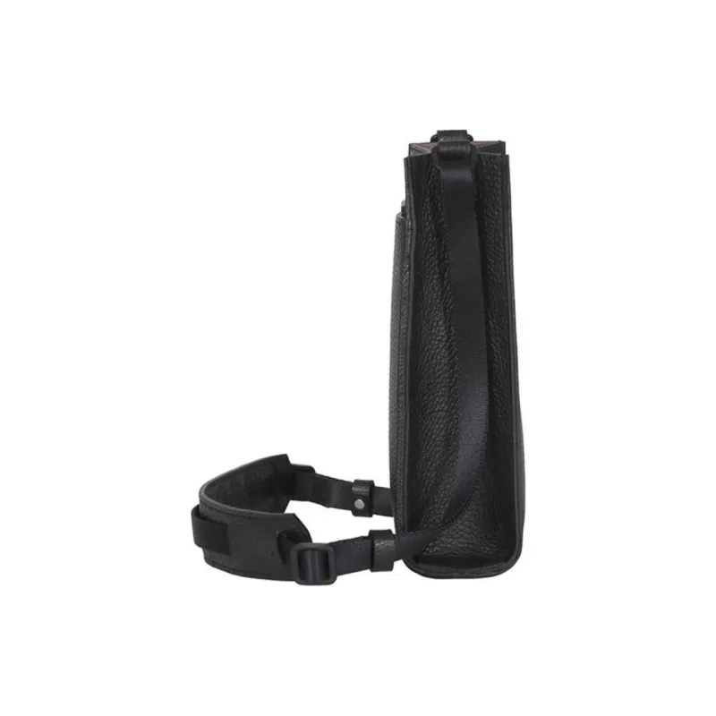 SAMSONITE Cow Leather Shoulder Bag Crossbody Bag Mini Unisex Black-3