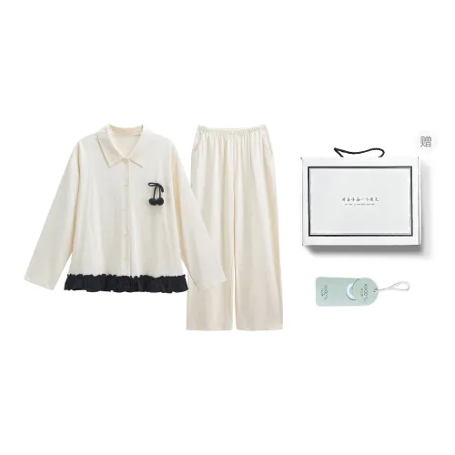 XUANZHITING Pajama Set Gift Box Set Women's Apricot