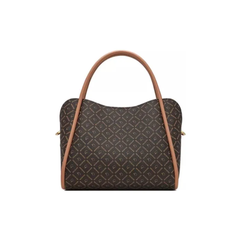 GOLDLION PVC Tote Bag Shopping Bag Shoulder Bag Crossbody Bag Handbag Small Size Women's Khaki-5