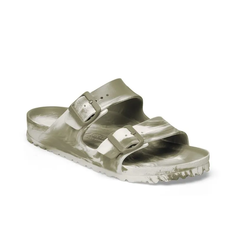 Birkenstock Arizona EVA Abrasion Resistant Slide Slippers Unisex White Khaki Regular-1