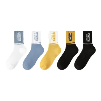 MIIOW Mid-Calf Socks Unisex 5 Pack