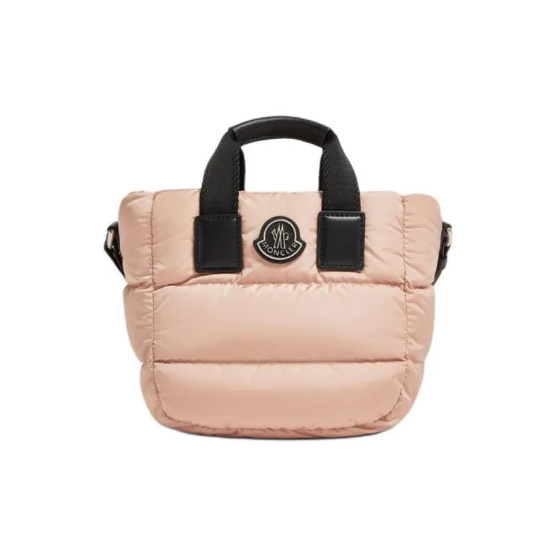 Moncler Recycled Waterproof Nylon Tote Bag, Shopping Bag, Shoulder Bag, Crossbody Bag, Handbag Mini Women's Light Pink-0
