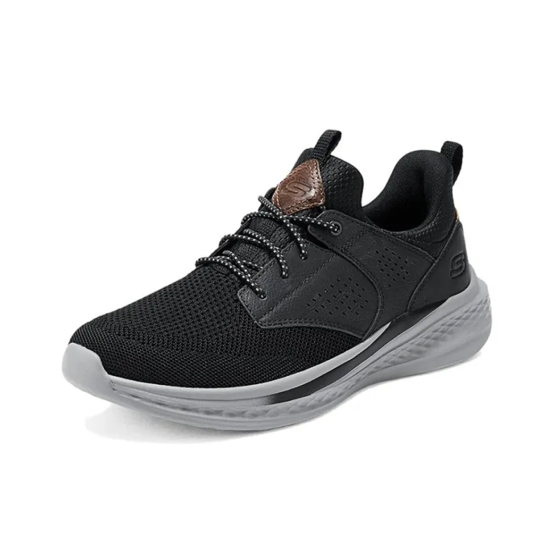Skechers Sports Life Collection Anti Slip Wear Resistant Low Top Running Shoes Men's Black-1