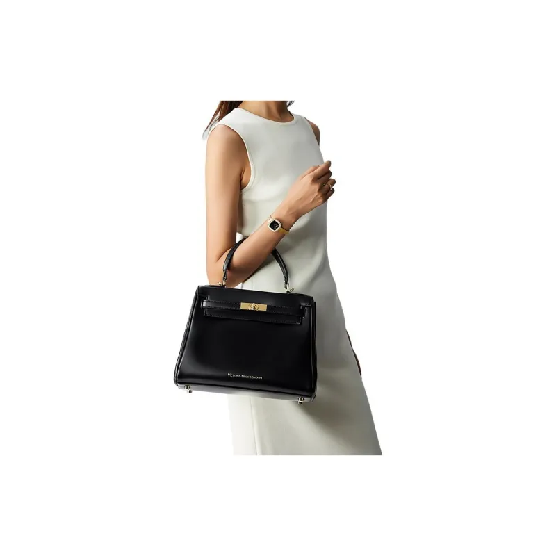 VICTORIA·HYDE PU Leather Surface Handbag, One Shoulder, Crossbody Bag Medium Size Women's Multicolor-13