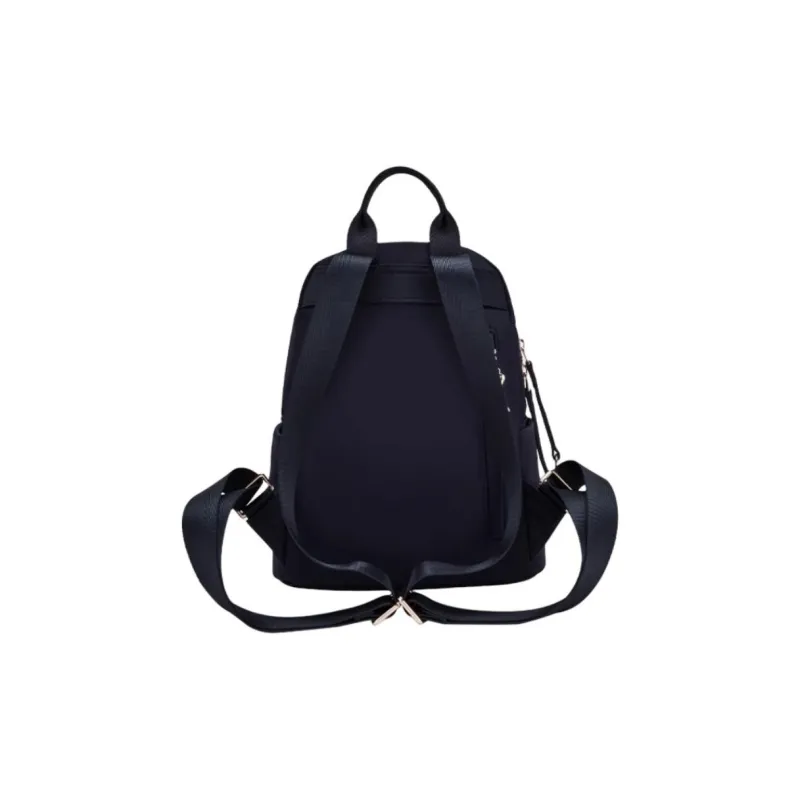Hush Puppies Fabric Backpack Medium Size Women's Black/Blue-8